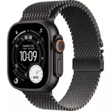 Apple Watch Ultra 3 GPS + Cellular 49mm Black Titanium Case with Black Titanium Milanese Loop - Small,Model A3281