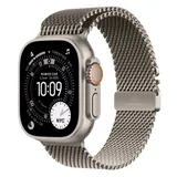 Apple Watch Ultra 3 GPS + Cellular 49mm Natural Titanium Case with Natural Titanium Milanese Loop - Small,Model A3281