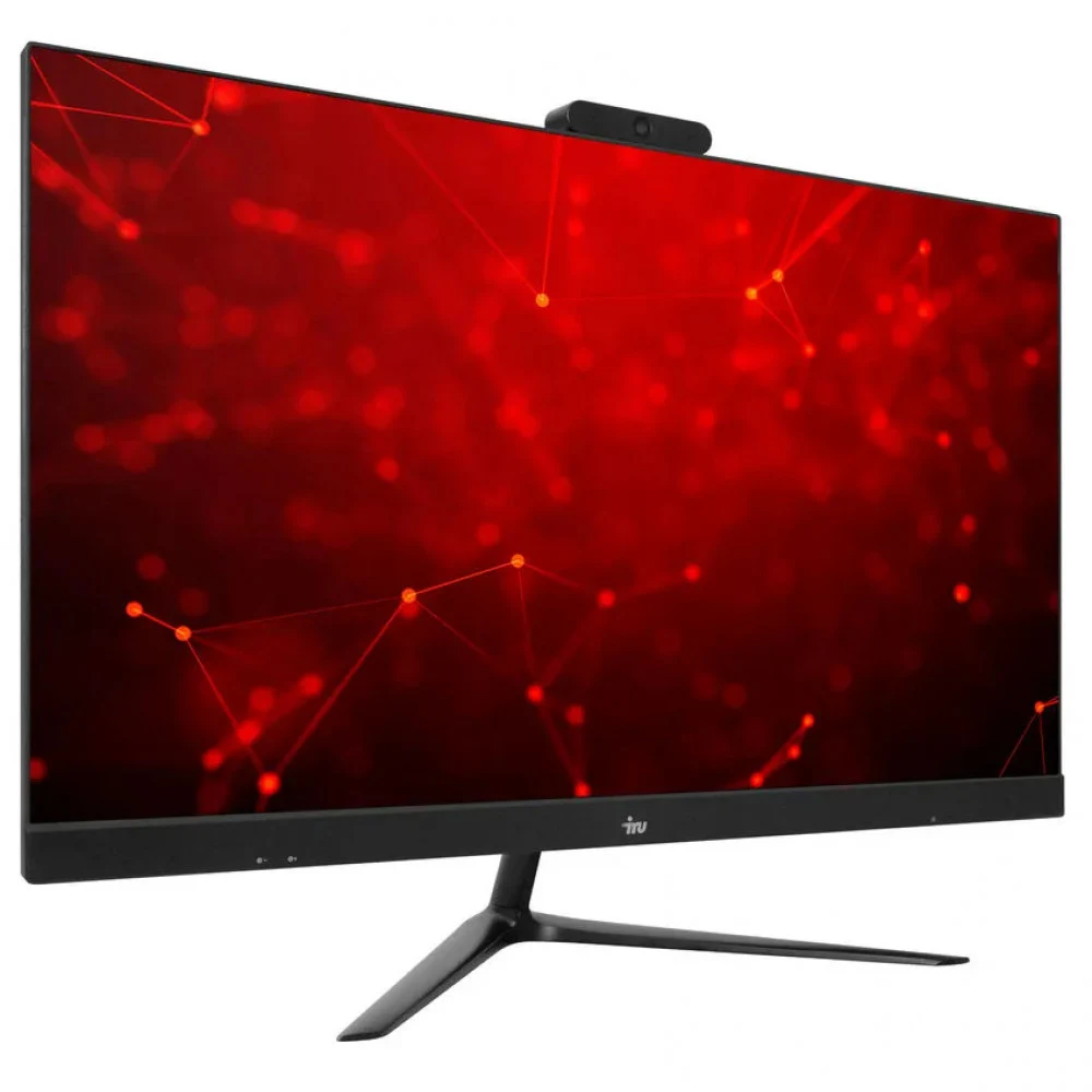 Моноблок IRU Агат 313 23.8" Full HD i3 10100 (3.6) 8Gb SSD512Gb UHDG 630 Free DOS GbitEth WiFi BT 120W клавиатура мышь Cam черный 1920x1080 (RUS)