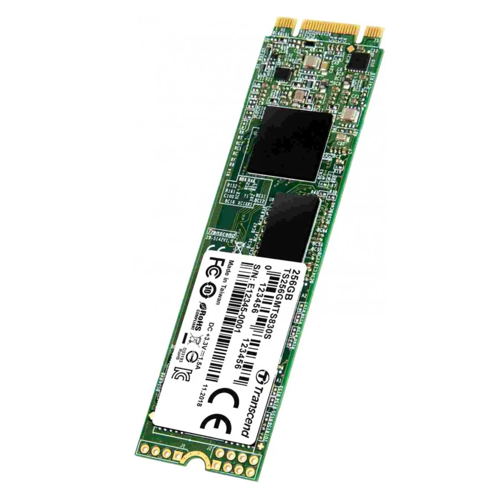 Transcend 256GB M.2 SSD MTS 830 series (22x80mm) R/W: 560/520