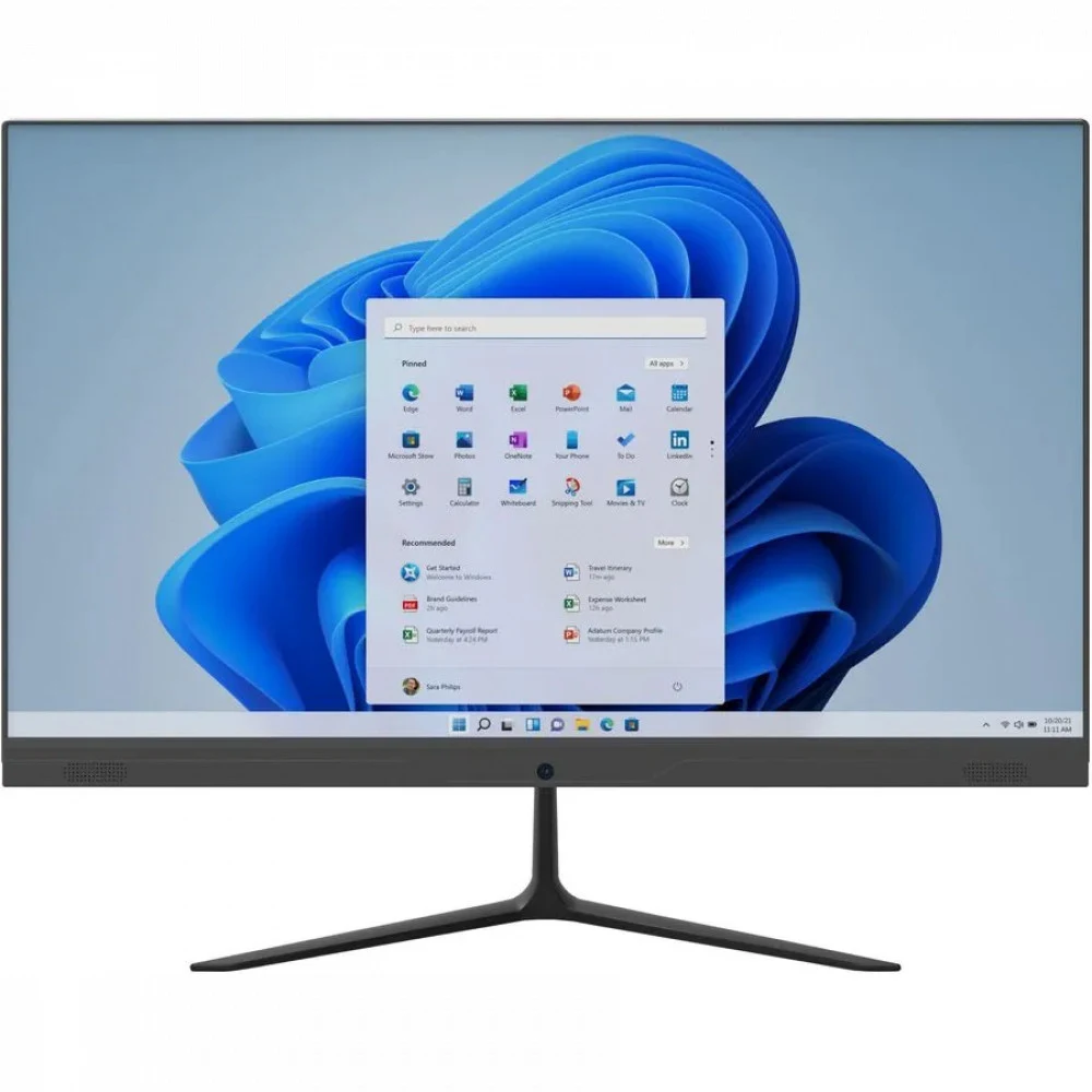 Моноблок IRU P233 23.8" Full HD i3 1005G1 (1.2) 8Gb SSD256Gb CR Windows 11 Professional GbitEth WiFi BT 120W Cam черный 1920x1080