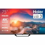 Телевизор HQLED Haier 75" DH1WVFD03RU S2 Pro Frameless черный/черный 4K Ultra HD 60Hz MEMC DVB-T DVB-T2 DVB-C DVB-C2 DVB-S2 USB WiFi Smart TV
