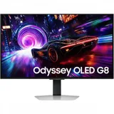 Монитор Samsung 32" Odyssey OLED G8 LS32FG812SIXCI серебристый OLED LED 16:9 HDMI матовая HAS Piv 260cd 178гр/178гр 3840x2160 240Hz FreeSync Premium Pro DP 4K USB 8.4кг