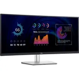 Монитор Dell 34" P3424WE Curved S/BK(IPS 21:9 3440x1440x60Hz 300cd/m2 1000:1 5ms 178/178 1.07bill DP1.2(HDCP2.3),HDMI2.3,Type-C,5xUSB 3.2(Gen1) RJ45 HAS Tilt Swiv VESA)