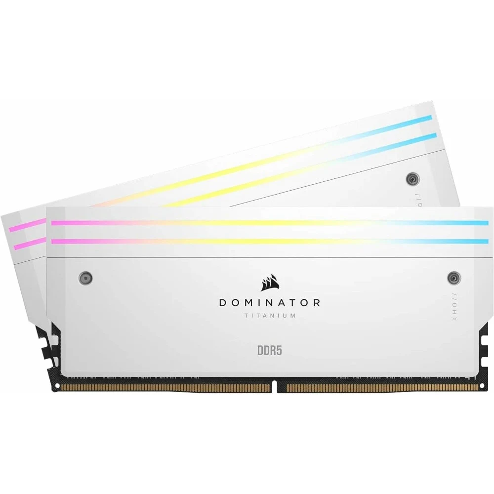 DDR-5 DIMM 32GB/7200MHz Corsair Dominator Titanium RGB, 2x16GB Kit, CL34-44-44-96, 1.45V, White, BOX
