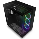 Компьютерный корпус, NZXT, H9 Elite, CM-H91EB-01, Mid-Tower, ATX/M-ATX/M-ITX, USB 3.2 Type-A *2, USB 3.2 Type-C *1, Audio+Mic *1, 3*120мм RGB Duo Fan, 1*120мм F120Q Fan, Высота процессорного кулера