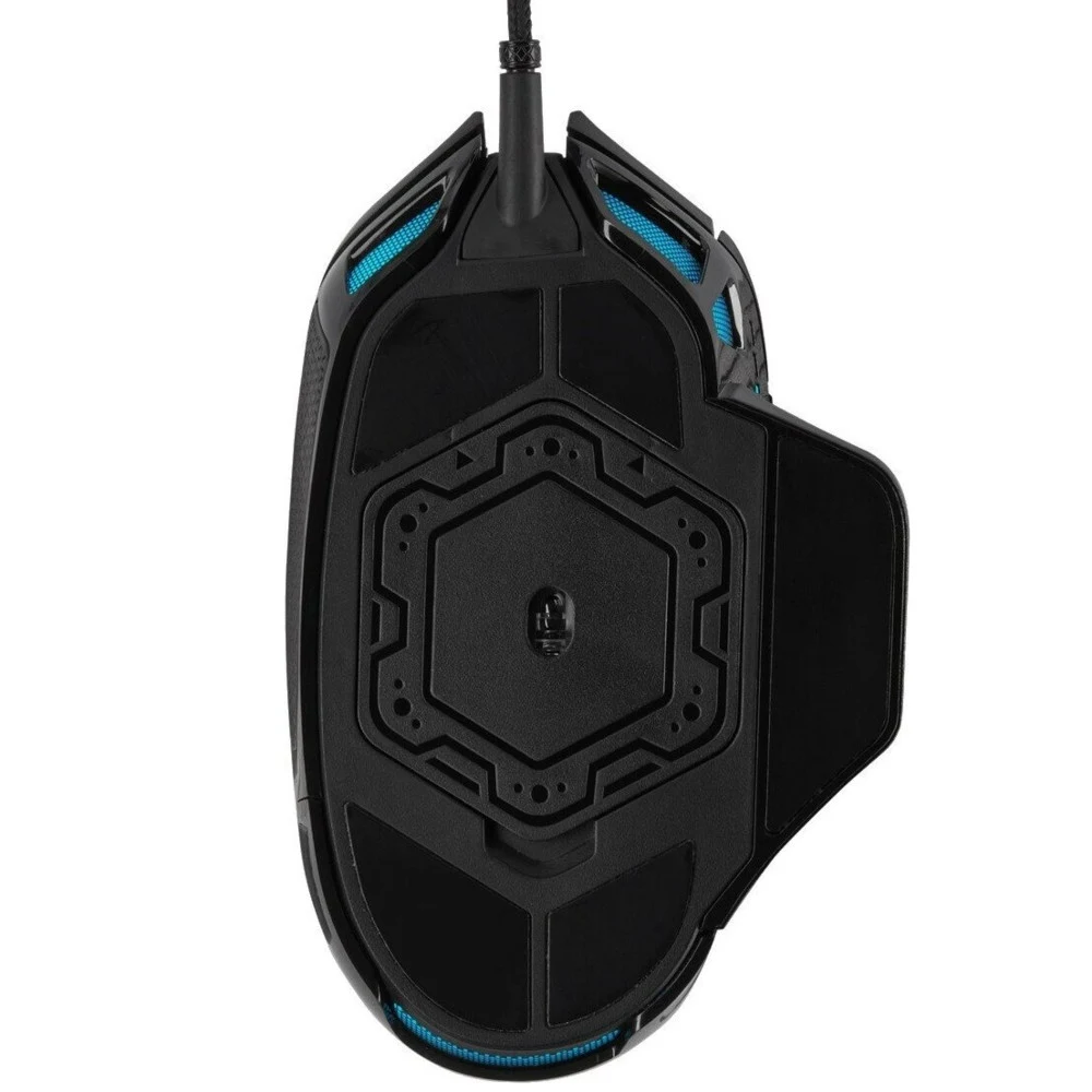 Игровая мышь Corsair Gaming™ NIGHTSWORD RGB, Performance Tunable FPS/MOBA Gaming Mouse, Black, Backlit RGB LED, 18000