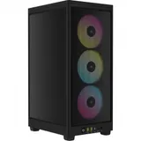 Корпус Corsair iCUE 2000D RGB Airflow, Black, 3x2.5" HDD, 2xUSB, 1хUSB-C, Mic+Audio