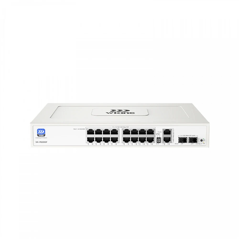 Wi-Tek WK-PS320GF (Wiking series) 16-портовый Gigabit PoE коммутатор