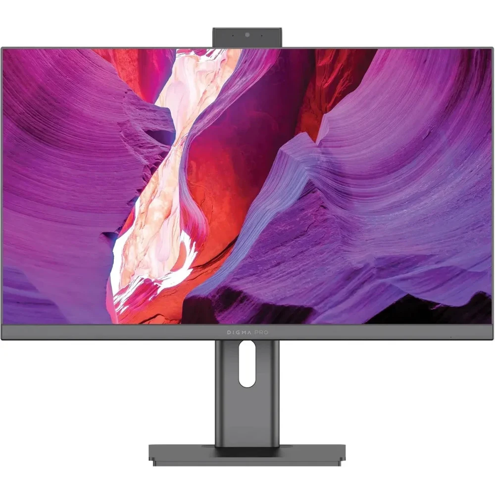 Моноблок Digma Pro Unity 23.8" Full HD i5 1235U (1.3) 16Gb SSD512Gb Iris Xe Windows 11 Professional GbitEth WiFi BT 90W клавиатура мышь Cam серый/черный 1920x1080