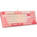 Клавиатура A4Tech S87 Energy механическая розовый USB for gamer LED (S87 USB ENERGY PINK) кабель 1.8м
