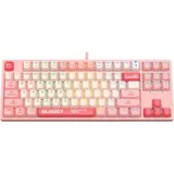 Клавиатура A4Tech S87 Energy механическая розовый USB for gamer LED (S87 USB ENERGY PINK) кабель 1.8м