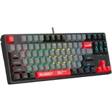 Клавиатура проводная A4Tech Bloody S87 Energy black/red (механическая, USB, for gamer, LED) (S87 USB ENERGY RE)