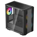 Компьютерный корпус, Deepcool, CC360 ARGB R-CC360-BKAPM3-G-1, Mini-ITX/Micro ATX, USB 3.0/2.0, HD-Audio+Mic, Кулер 3*120мм ARGB, Высота процессорного кулера до 165мм, Длина VGA до 320мм, 2*3.5"/2+1*