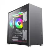 Компьютерный корпус, Gamemax, SPARK PRO BLACK, 12920100015, Mid Tower, ATX/m-ATX/Mini-ITX, USB3.0*1/ Type C*1/ HD-Audio, Высота процессорного кулера до 168мм, Длина VGA до 355мм, Количество отсеков