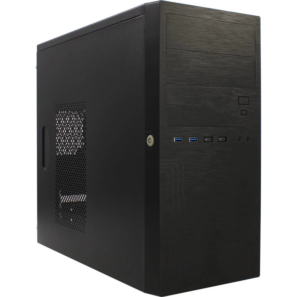 ES555BK PM-450ATX U3*2+TypeC*2+2*combo Audio intrusion switch power button lock Extra 2xHDD cage plastic screwless parts [6188250]