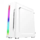 Корпус Wintek Flame D525-W TG, Mid Tower, ATX, White, 2x3.5"/2x2.5" HDD, 2xUSB, Mic+Audio, RGB