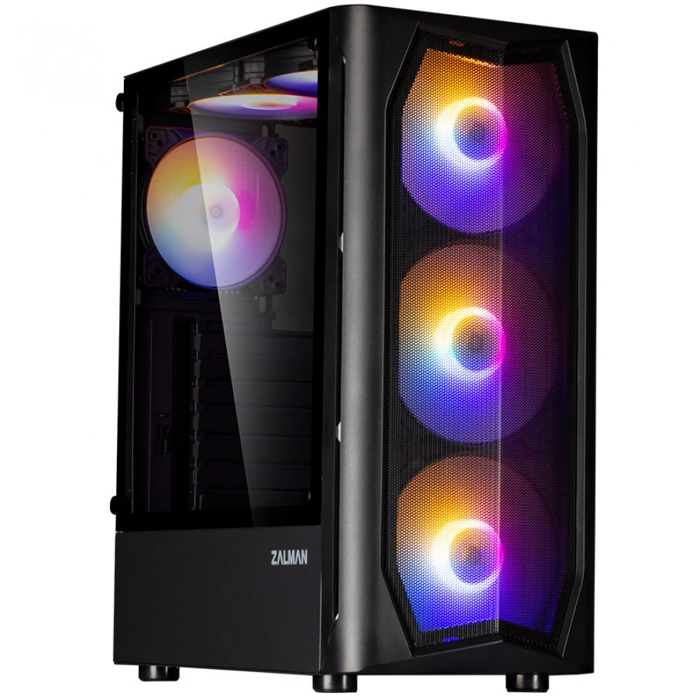 КОМПЬЮТЕРНЫЙ КОРПУС Zalman N4 REV.1, без БП, 1xUSB3.0, 2xUSB2.0, 3x140mm RGB fans, 3x120mm RGB fans,