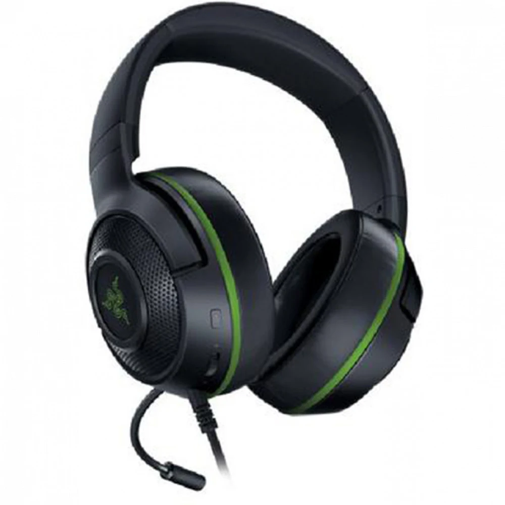 Гарнитура, Razer, Kraken X for Console - Xbox Green, RZ04-02890400-R3M1, Игровая гарнитура, Микрофон поворотный гибкий, Динамики 40 мм, 7.1 Surround Sound, Диапазон частот: 12 Гц – 28 кГц , Чувствит