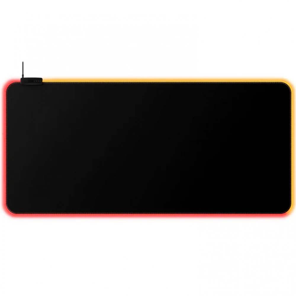 Коврик для компьютерной мыши, HyperX, 4S7T2AA, HyperX Pulsefire Mat RGB (Extra Large), 900x420x3 мм, Резиновая основа, Тканевая поверхность, Склеивание, Гладкая поверхность, Подсветка RGB, Чёрный