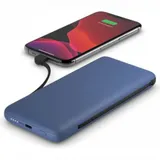 10K PD POWER BANK WITH INTEGRATED CABLES,BLUE
