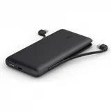 10K PD POWER BANK WITH INTEGRATED CABLES,BLACK