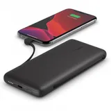 10K PD POWER BANK WITH INTEGRATED CABLES,BLACK