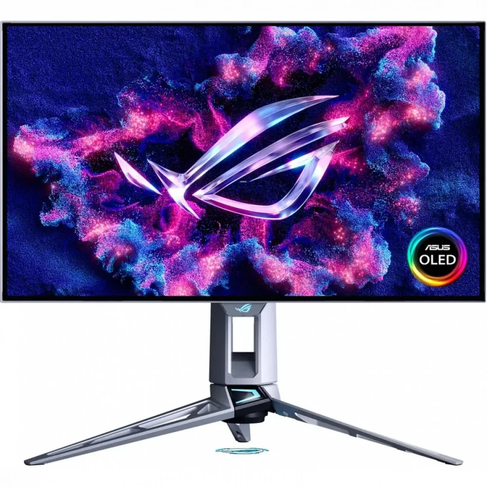 Монитор Asus 26.5" ROG Swift PG27AQWP-W светло-серый OLED LED 16:9 HDMI матовая HAS Piv 1500cd 178гр/178гр 2560x1440 540Hz DP 2K USB 7.04кг
