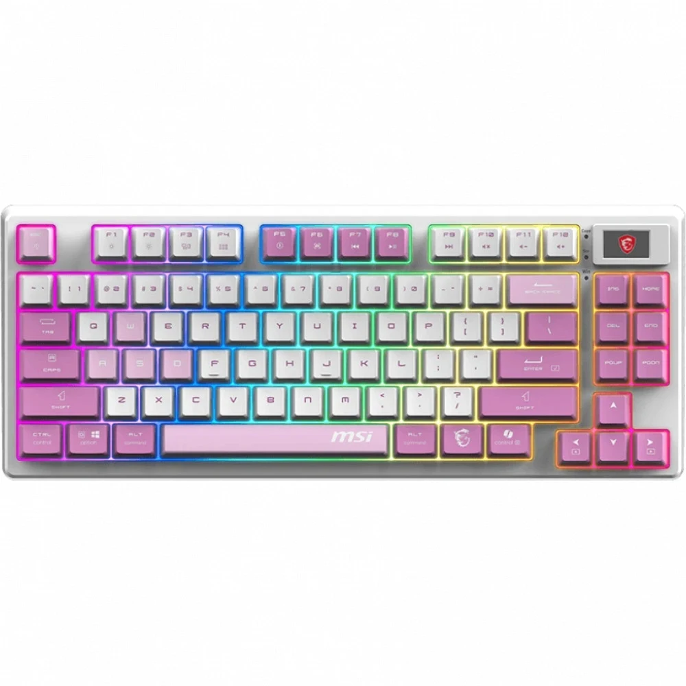 Клавиатура MSI GK600 механическая белый/фиолетовый USB беспроводная BT/Radio Multimedia for gamer LED (S11-43RUQ01-HH9) кабель 1.8м