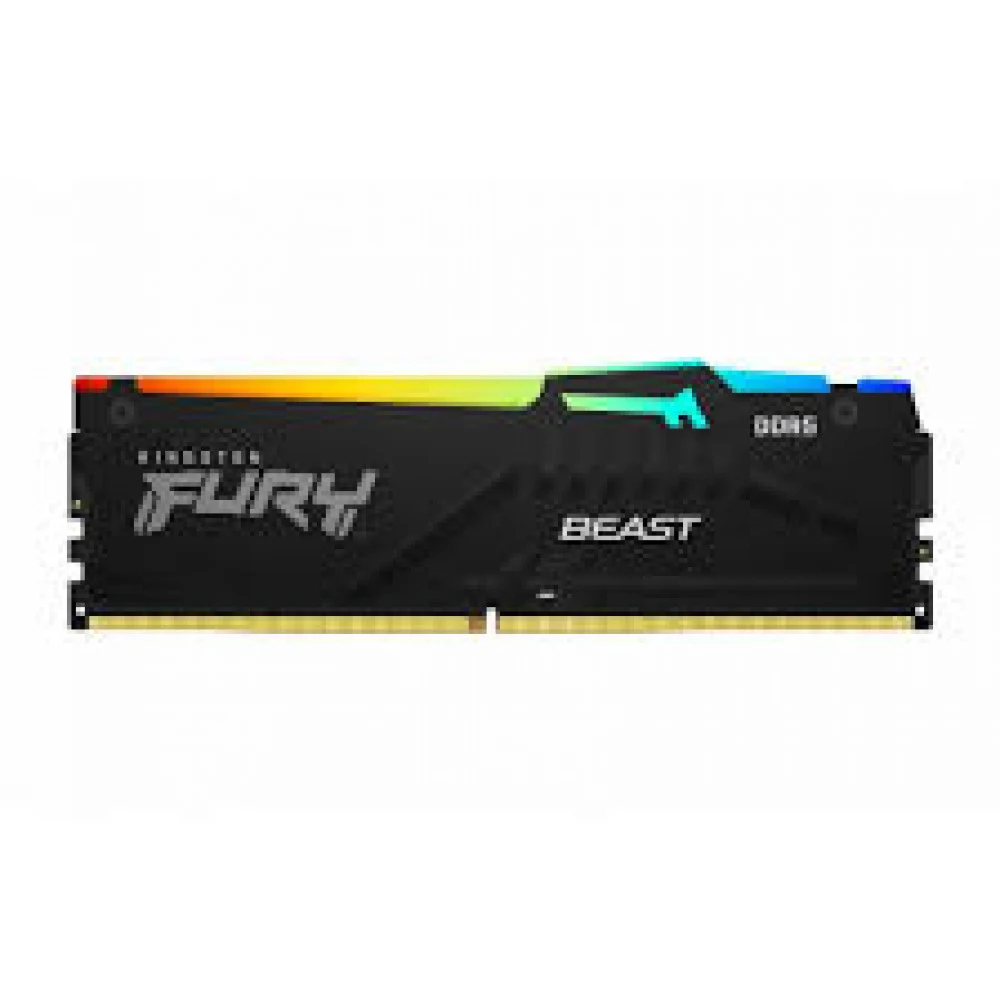 Память DDR5 32GB 5200MHz Kingston KF552C40BB2A-32 Fury Beast Black RGB RTL PC5-41600 CL40 DIMM 288-pin 1.25В single rank с радиатором Ret