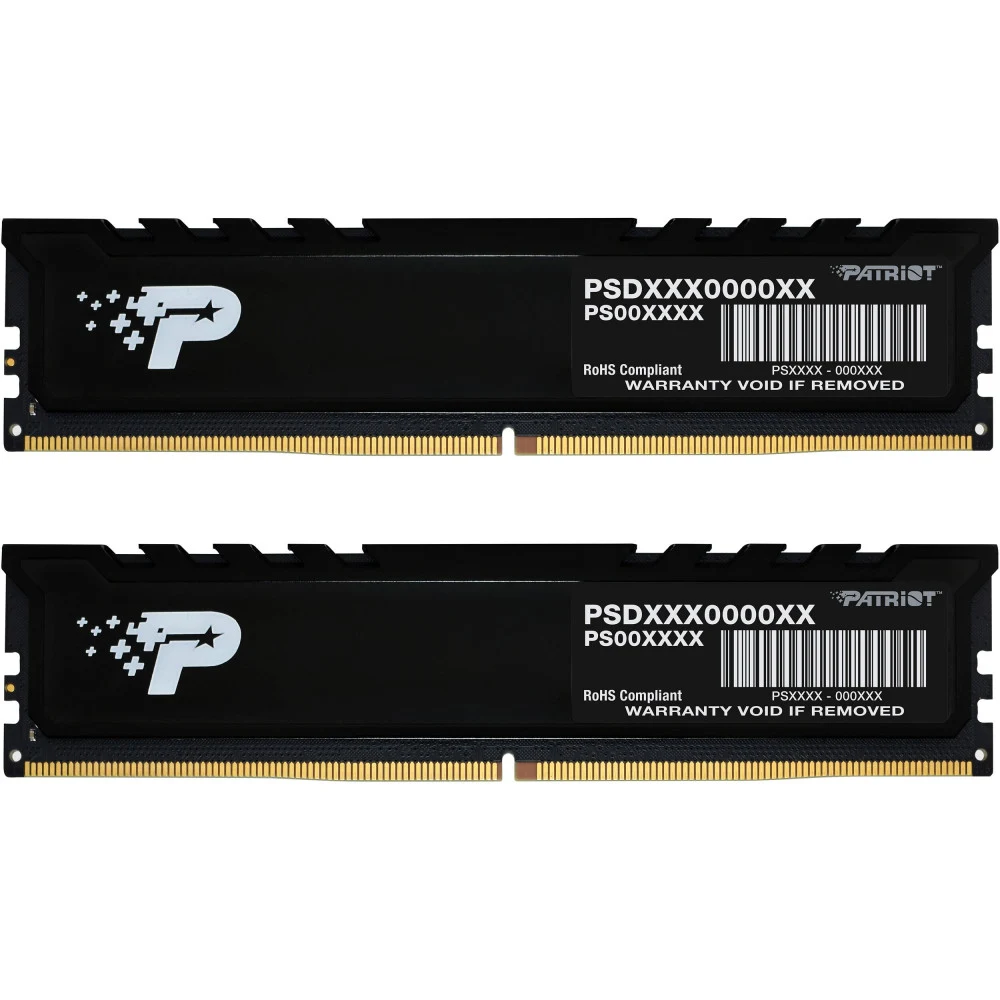 Оперативная память DDR5 2x8GB 4800MHz Patriot PSP516G4800KH1 Signature Premium RTL PC5-38400 CL40 DIMM 288-pin 1.1В kit single rank с радиатором Ret [PSP516G4800KH1]