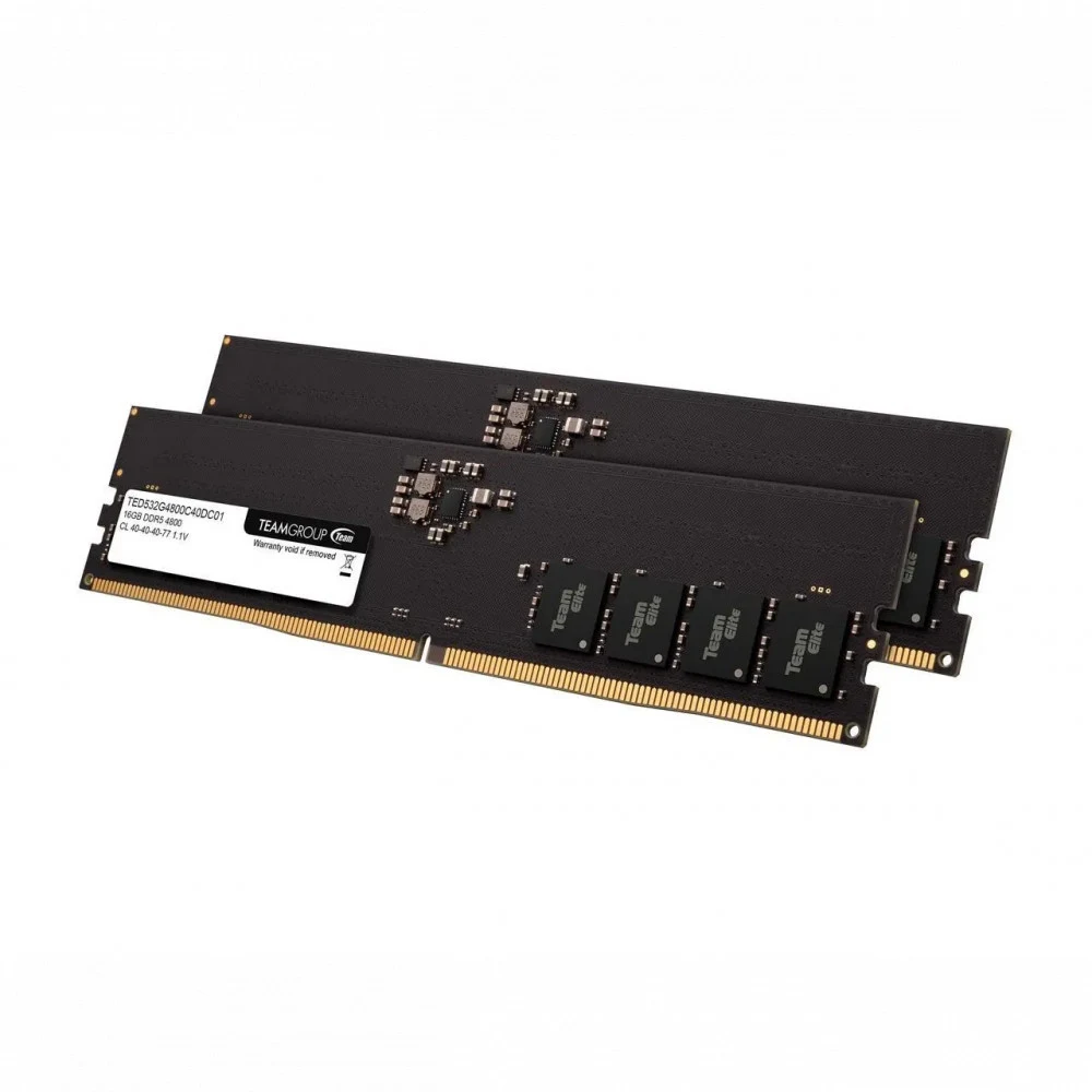Оперативная память 32GB Kit (2x16GB) 5600MHz DDR5 Team Group ELITE PC5-44800 CL46 TED532G5600C46DC01
