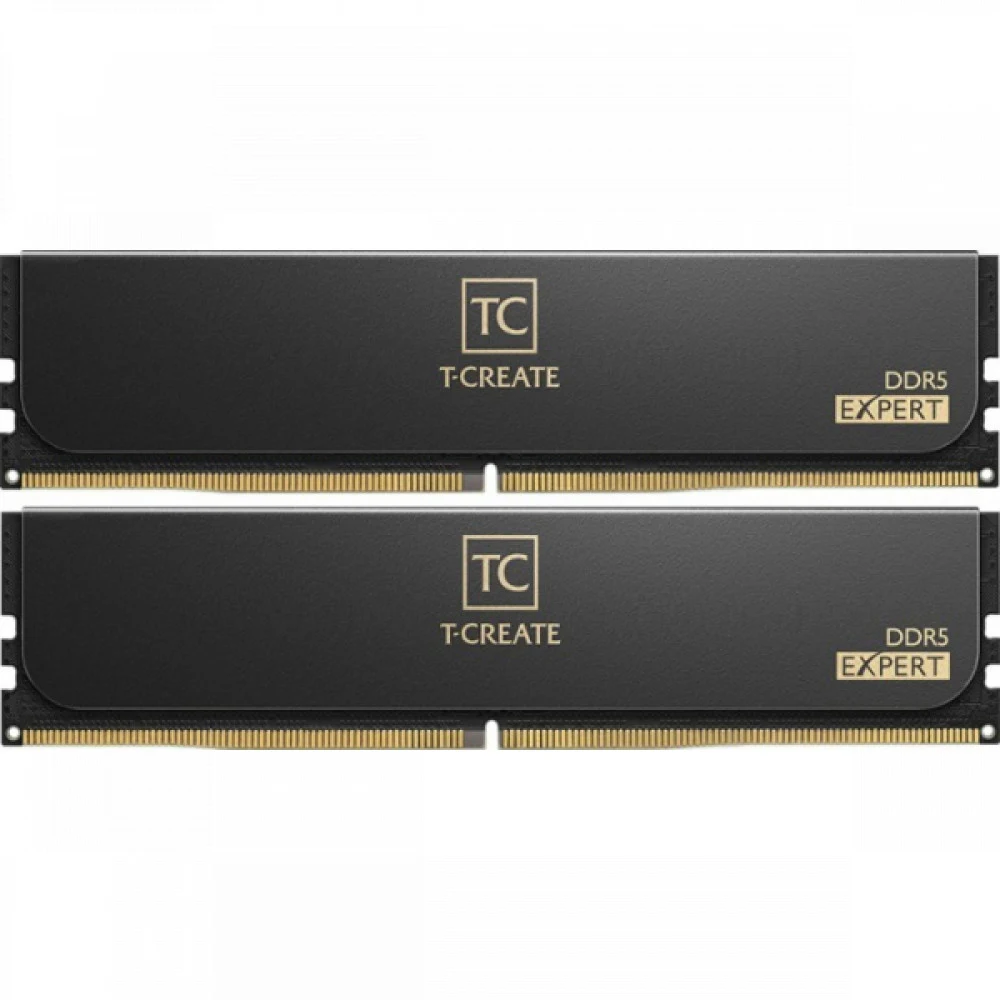 Комплект модулей памяти TeamGroup Team T Create Expert DDR5 32Gb (16x2), 6400MHz, CL40, CTCED532G6400HC40BDC01, Black
