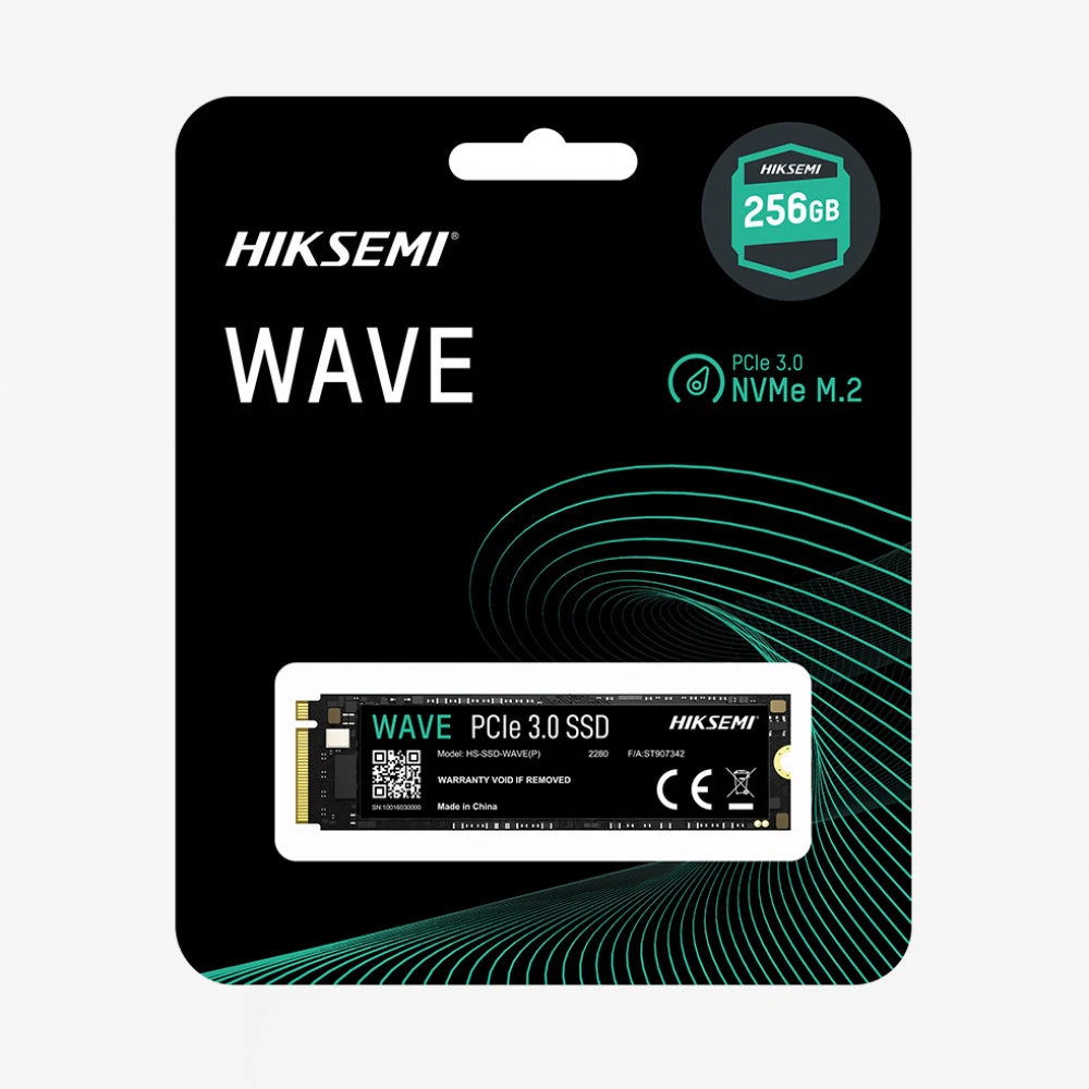Твердотельный накопитель SSD M.2 HIKSEMI 256Gb <HS-SSD-WAVE(P) 256G> (PCI-E 3.0 x4, up to 2280/1800MBs, 3D NAND, 100TBW)
