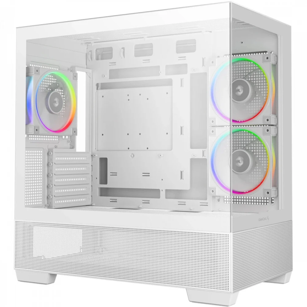 Корпус Deepcool CG380 3F белый без БП mATX 6x120mm 3x140mm 2xUSB3.0 audio bott PSU