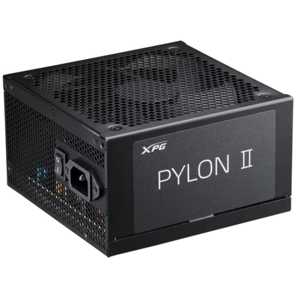 Блок питания XPG Pylon II 650 (ATX 3.1, 650W, PWM 135mm FDB fan, APFC+ LLC+DC to DC, 80+ BRONZE, Taiwanese all caps) RET