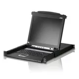8-портовый KVM-переключатель с ЖК-дисплеем 19'' Slideaway/ SINGLE RAIL 8P PS/2-USB LCDKVM 19INCH