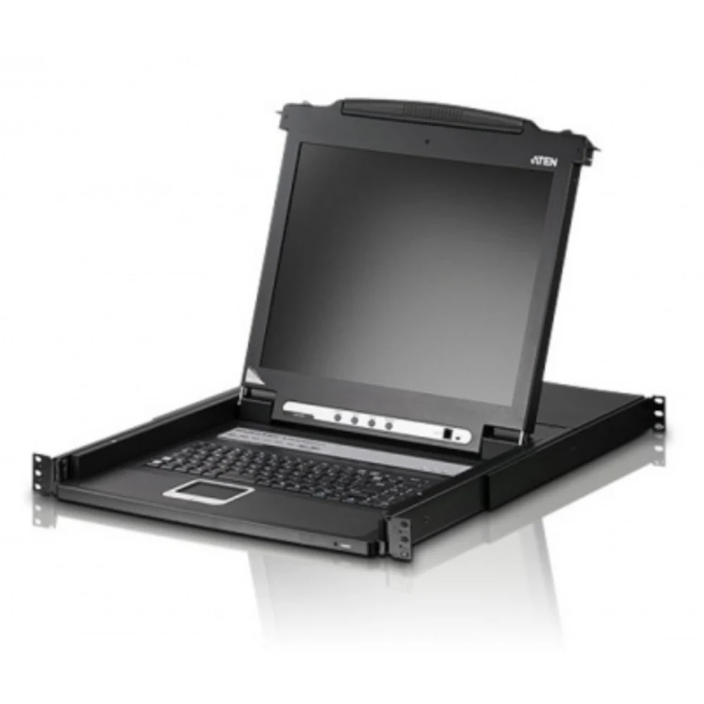 8-портовый KVM-переключатель с ЖК-дисплеем 19'' Slideaway/ SINGLE RAIL 8P PS/2-USB LCDKVM 19INCH