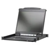 8-портовый KVM-переключатель с ЖК-дисплеем 19'' Slideaway/ SINGLE RAIL 8P PS/2-USB LCDKVM 19INCH