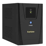 ИБП ExeGate SpecialPro UNB-1200.LED.AVR.2SH.3C13 (1200VA/750W, LED, AVR, 2*EU/Тип F(Schuko)+3*C13, батарея 12V 7.2Ah - 2 шт., металлический корпус, Black)