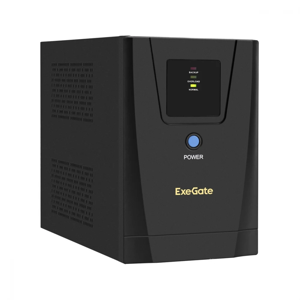 ИБП ExeGate SpecialPro UNB-1200.LED.AVR.2SH.3C13.USB (1200VA/750W, LED, AVR, 2*EU/Тип F(Schuko)+3*C13, USB, батарея 12V 7.2Ah - 2 шт., металлический корпус, Black)