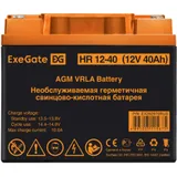 Exegate EX282979RUS Аккумуляторная батарея ExeGate HR 12-40 (12V 40Ah, под болт М6)