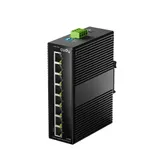 Промышленный коммутатор/ 8-Port Aluminum Industrial Switch, 1000Mbps 8-Port RJ45, Din-rail design, Power supply: DC 9.6~57V work temperature:-40 °C-75°C, Power Adapter Not Included