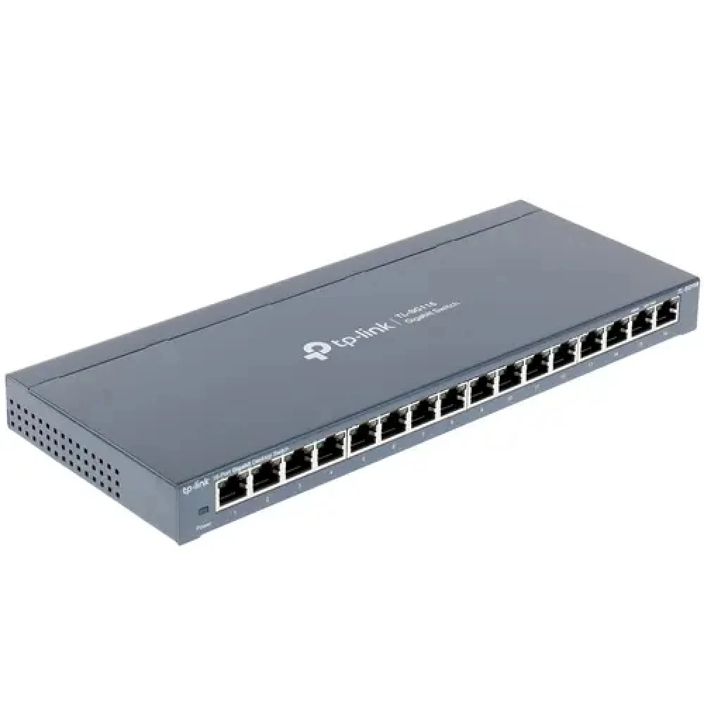 Коммутатор TP-LINK TL-SG116 16-портовый настольный гигабитный коммутатор, 16 портов RJ45 10/100/1000 Мбит/с (084325) {10}
