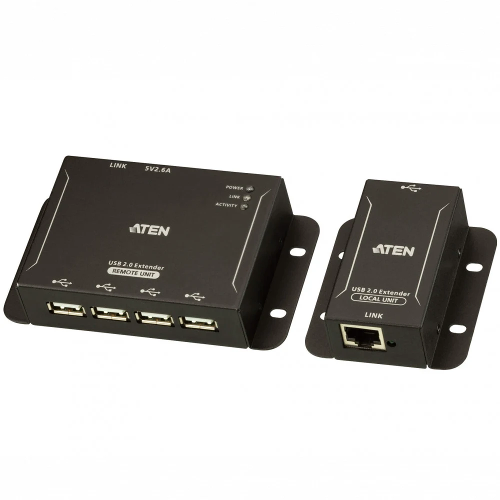4-х портовый удлинитель, USB 2.0, 50 метр., CAT 5/ATEN/ 4-Port USB 2.0 CAT 5 Extender (up to 50m)