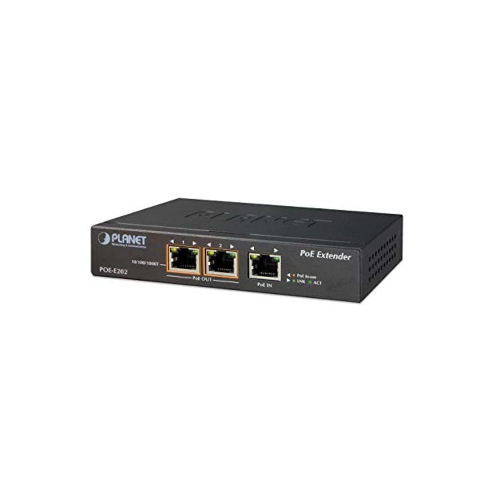 PoE расширитель/ PLANET 1-Port 802.3at PoE+ to 2-Port 802.3af/at Gigabit PoE Extender
