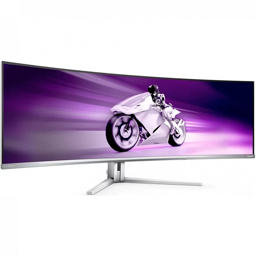 Монитор 49" Philips Curved 49M2C8900/00, White, QD OLED, 5120x1440@240Hz ,250кд/м2, 0.03ms, HDMI, DP
