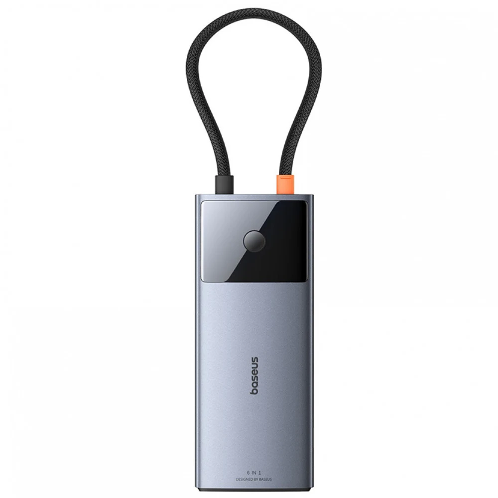 USB HUB Baseus Metal Gleam Series II, 2x USB3.2, USB-CGen1, USB-C,HDMI,RJ45,PDDokingStation0.15м