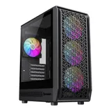 Компьютерный корпус, Gamemax, Forge COC, 1117-3701R0005, MATX/ITX, 2*3.5"/3*2.5", Высота кулера до 155 мм, Длина VGA до 330 мм, 386x200x449 мм, Без Б/П, Черный