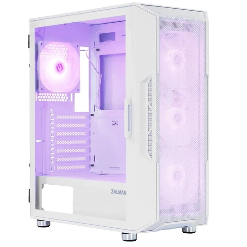 Корпус Zalman i3 NEO ARGB White Mid Tower (ATX/M-ATX/Mini-ITX, без БП, Steel, Plastic, Tempered Glass, 4x120mm FAN ARGB)